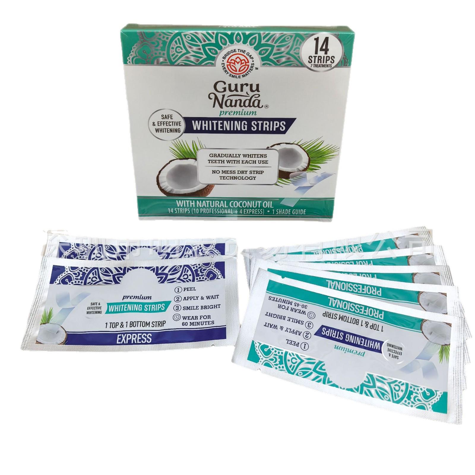 Coconut Mint Whitening Tooth Strips - 14 Pack Standard Size белый