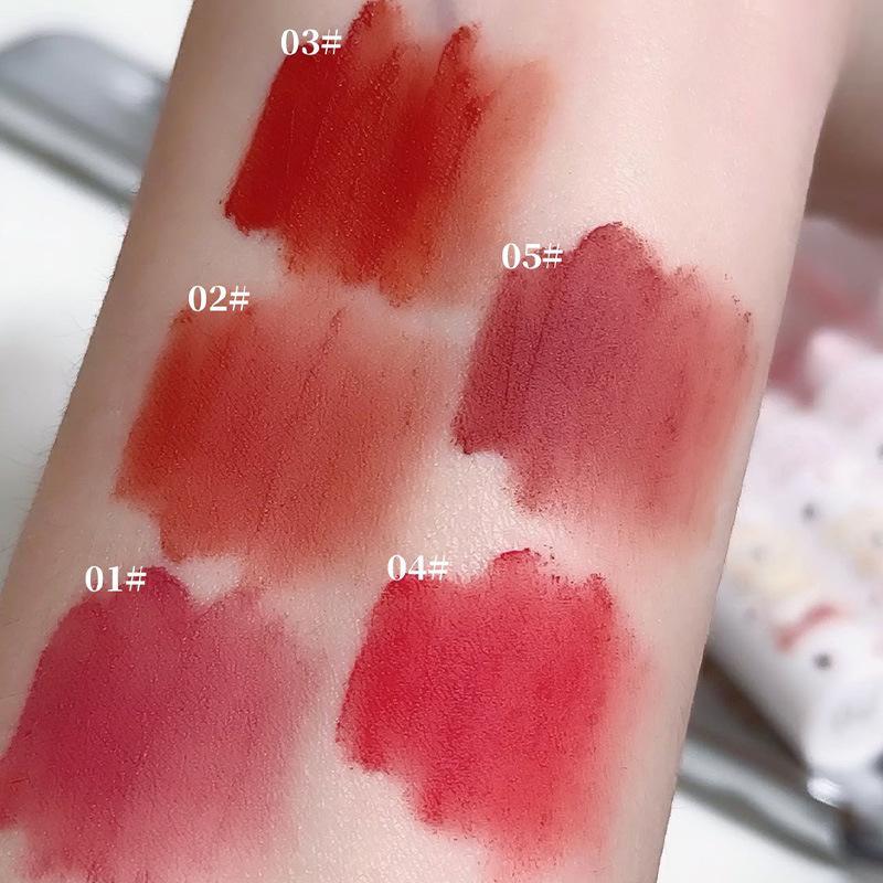 Velvet Lip Mud Lip Glaze White Lasting Soft Mist Matte Lipstick Students Affordable Makeup