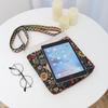 New embroidered messenger bag elephant owl pattern cloth bag going shopping carry-on bag
