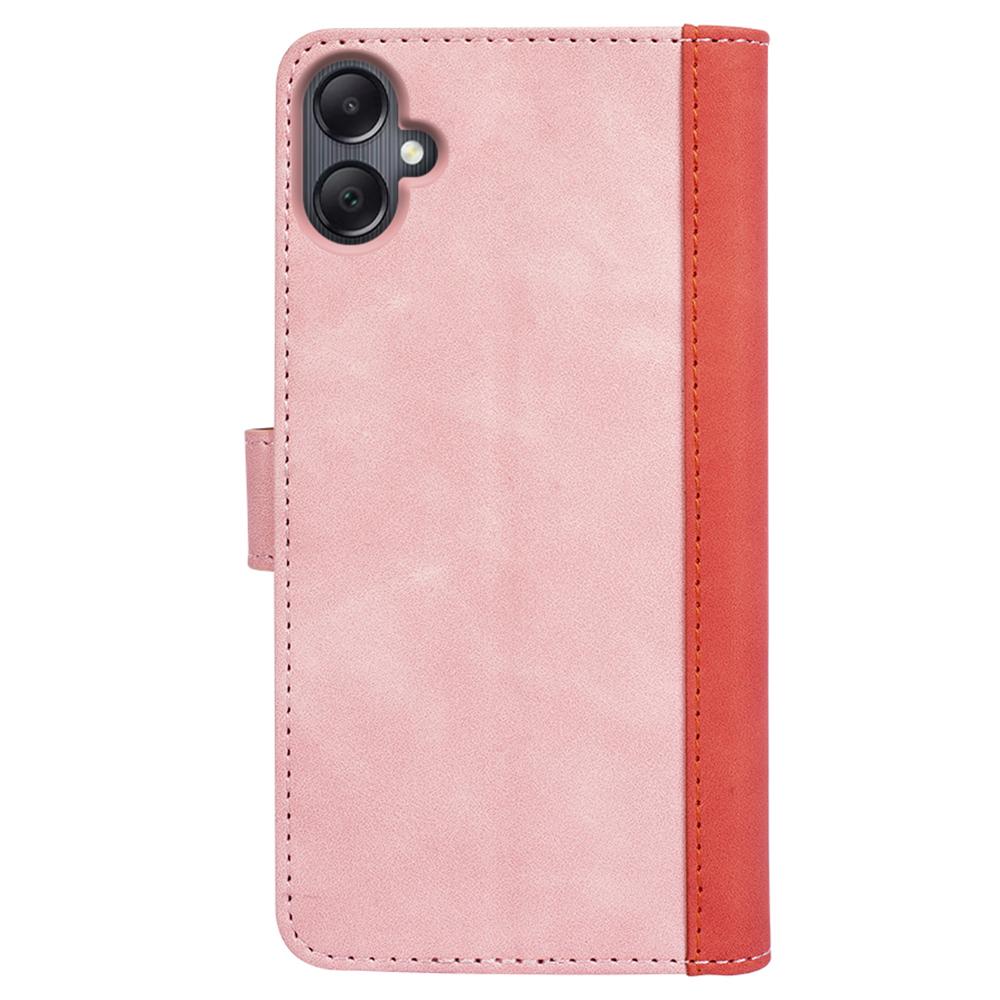 For Samsung Galaxy A06 4G Wallet Case Leather Phone Cover Splicing Color