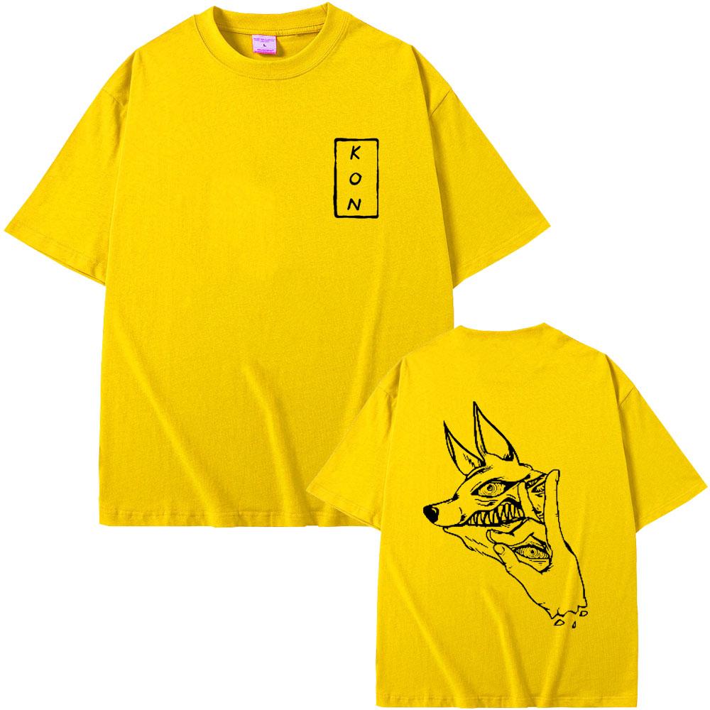 Anime Chainsaw Man Hayakawa Aki Summon Fox Devil Kon Graphic T Shirt Men Manga Vintage Tshirt Unisex Cozy 100 Cotton Tshirts