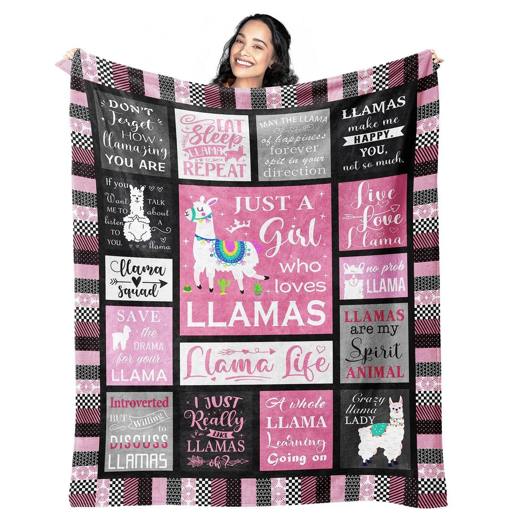 Flamingo Pattern Blanket Decoration Flannel Soft Comfortable Home Blanket Warm Blanket Birthday Gift