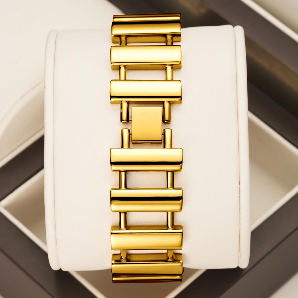 YaLaLuSi Brand Women's Watch: Fashionable Square Dial Quartz Water-Resistant Bracelet Style Gift Reloj Mujer Watch for Lady