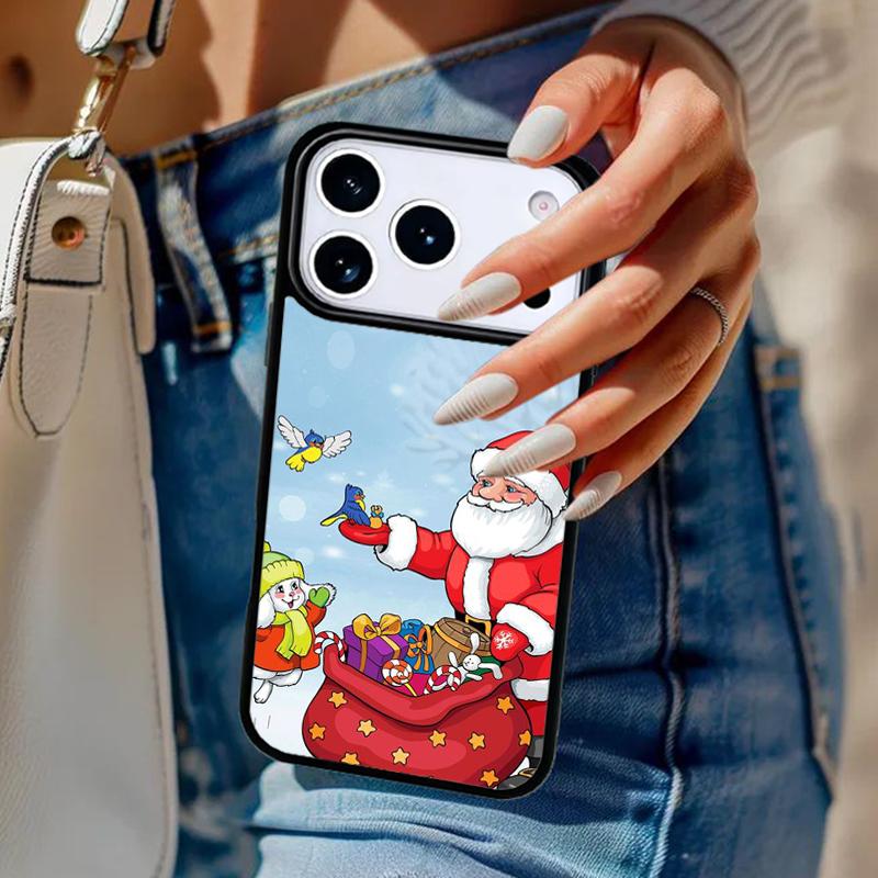 Weihnachts-Weihnachtsmann-Handyhülle Für iPhone 17 Air 14 15 13 12 Max Hülle Für Apple 14 15 16 16e 11 Pro Max Plus Hülle