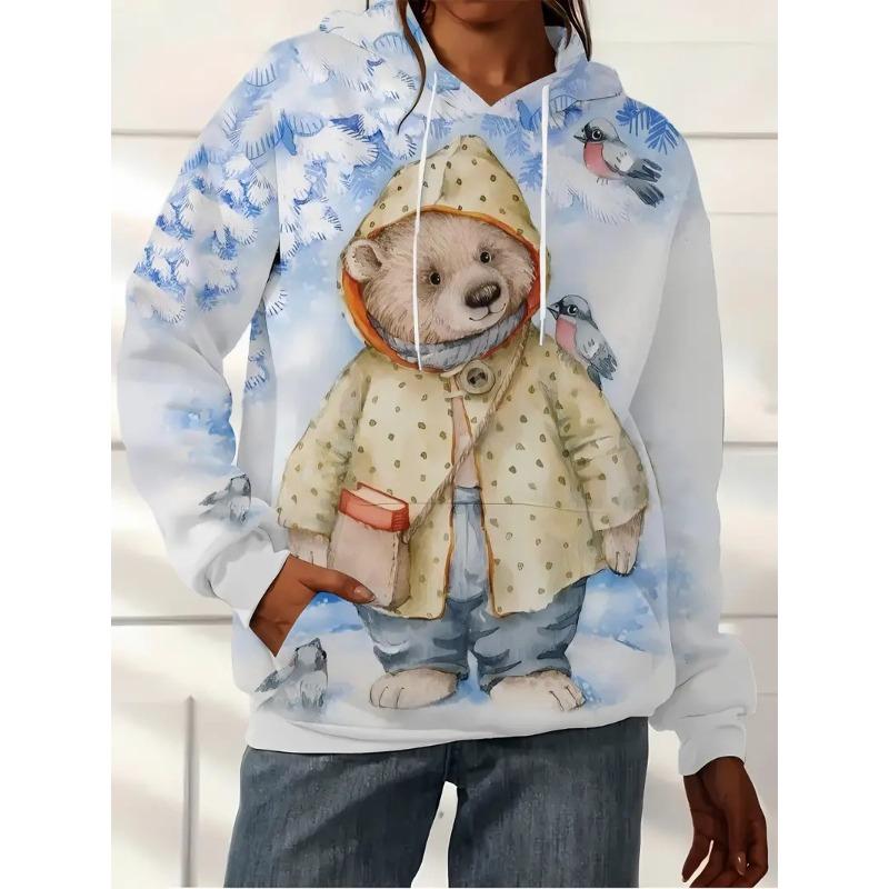 Herfst en Winter Dames 3D Kat Print met Capuchon Trui Hoodies & Sweatshirts (vrouwen)