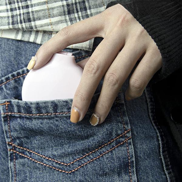 1Pc Folding Detangling Brush for Curly Hair Non-slip Rubber Hair Brush Mirror with Comb Travel Portable Folding Comb