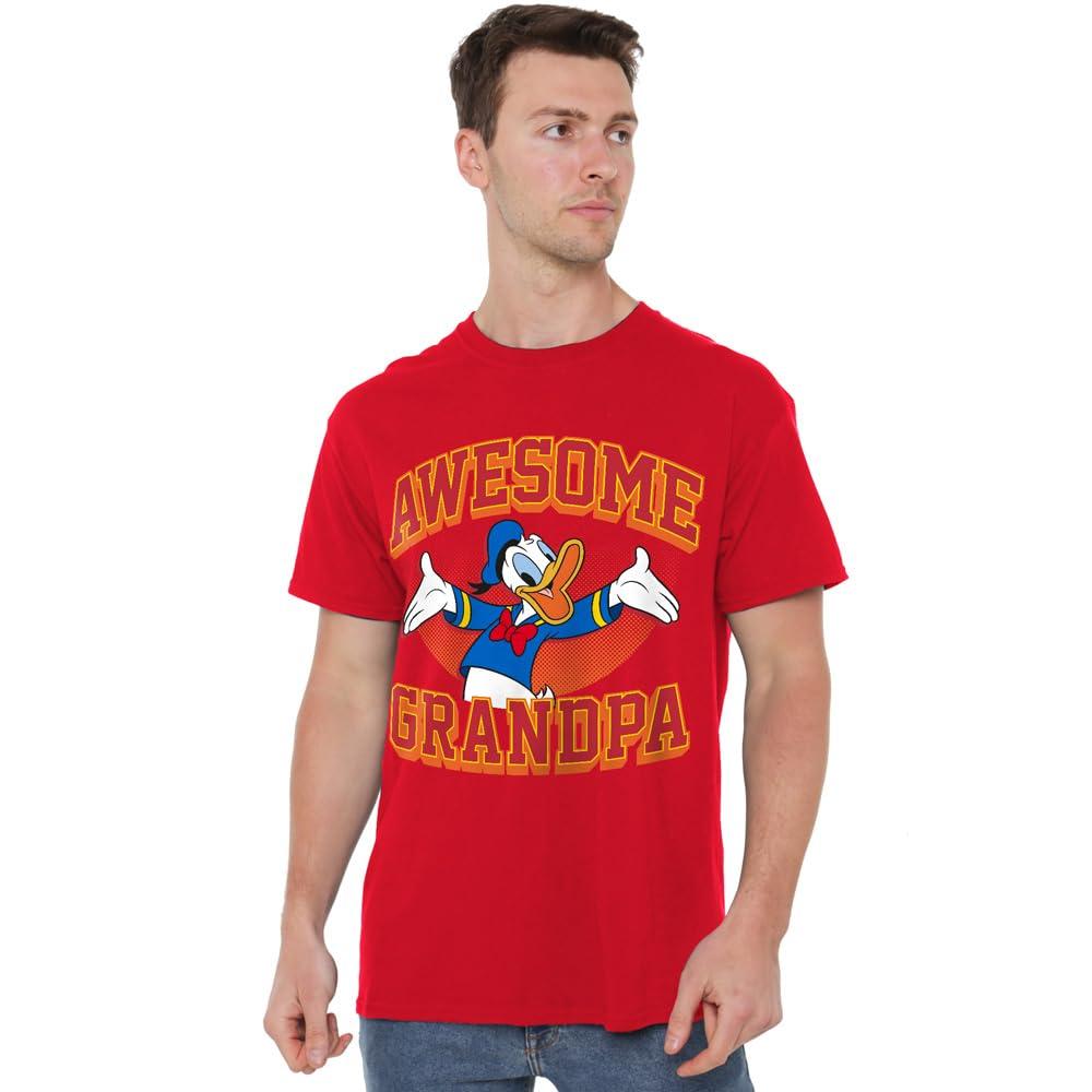 Disney Mens Awesome Grandpa Donald Duck T-Shirt