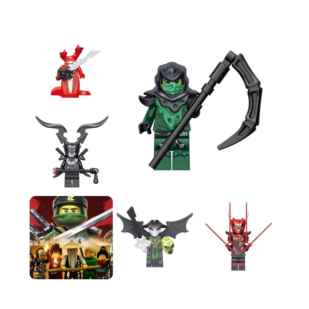 (Stil D)Ninjago Böser Lloyd Grüner Ninja Minifiguren Bausteine Kinder Puzzle Geschenk Spielzeug