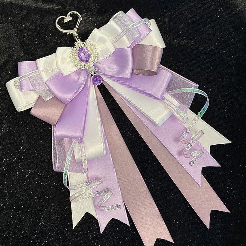 Accessori Decorativi per Itabag Fiocco a Doppio Strato Ciondolo per Borsa Fatto a Mano DIY Gioielli Lolita Regalo per Amico Periferiche Anime