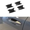 For Nissan Kicks 2024 2025 2026 ABS CarbonFiber Silver Car Door Handle Bowl Pull Cover Door Bowl Sticker Exterior Accessories