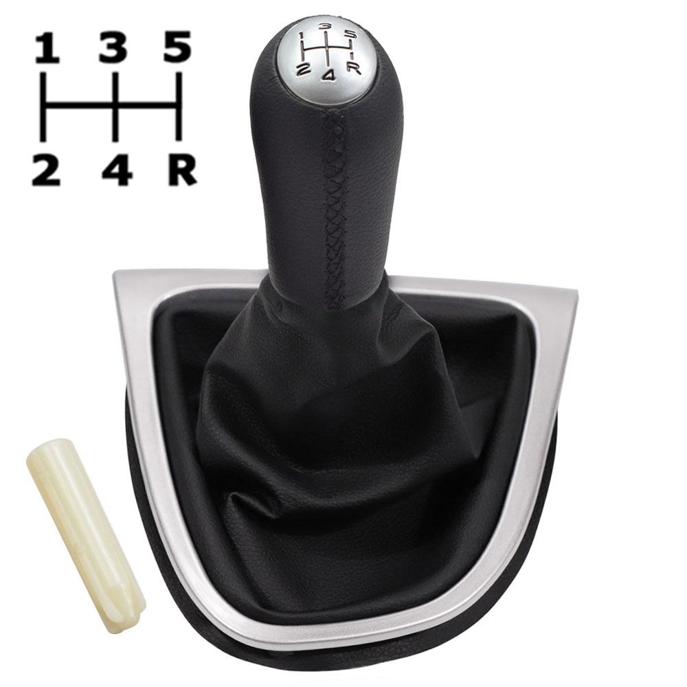 5 Speed Car Shift Gear Knob with Lever Gaitor Boot Cover For Renault Clio 4 IV 2012-2020 Accessories