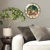 Customized Round Glass Wall Clock 30cm Diameter Personalized Logo Modern Minimalist Home Office