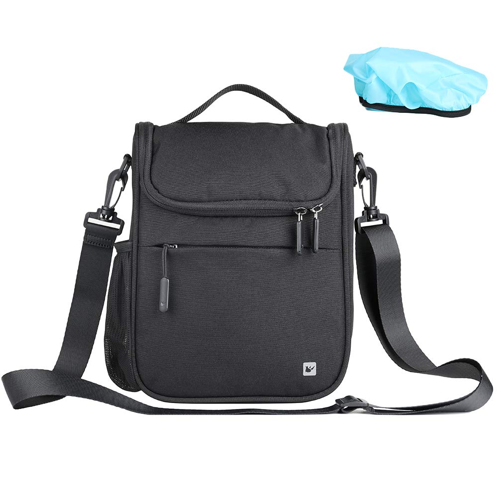 Rhinowalk Bicycle Front Bag, Handlebar Bag, Frame Bag, Side Bag (Black)