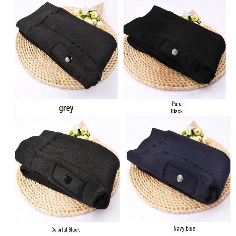 Jungen Winter Verschleißfest Anti-Pilling Einteiler Hosen mit Samt und Bunter Baumwolle, Herren Neun-Punkt Verdickte Hosen