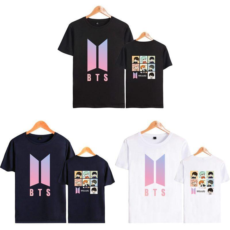BtsGrafisk Tryckt Modal T-shirt Oversized Streetwear Skjorta För Kpop-fans Sommar Casual