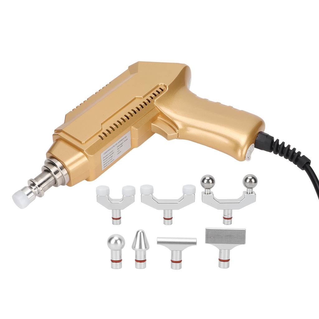 Electric Spine Chiropractor Adjustable Impulse Massager Gun Chiropractic Adjustment Tool with 30