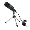 5V USB Condenser Microphone Online Voice Zinc Alloy Mic for LaptopCelsius Computer Black