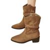 Pointed retro short boots women's autumn and winter 2025 new brown maillard boots wasteland wind sleeve western boots
