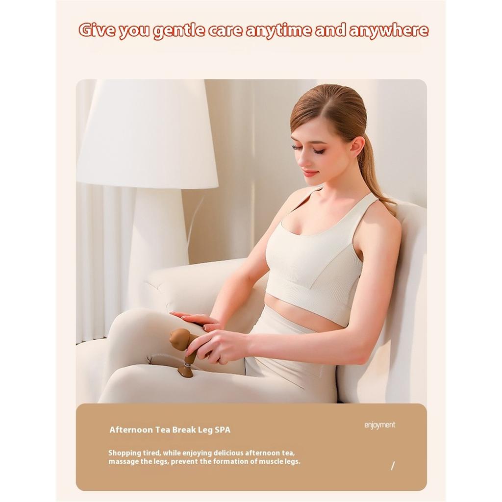 Mini fascia massage gun, impact-type back massager, electric vibrator, portable fitness mini body massager (suitable for women).