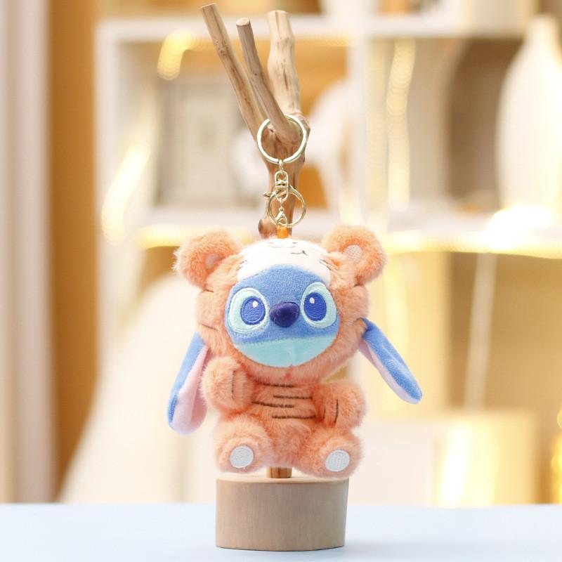 Stitch Plush Toothless Toy Keychain Animal Stuffed Doll Backpack Pendant Gift