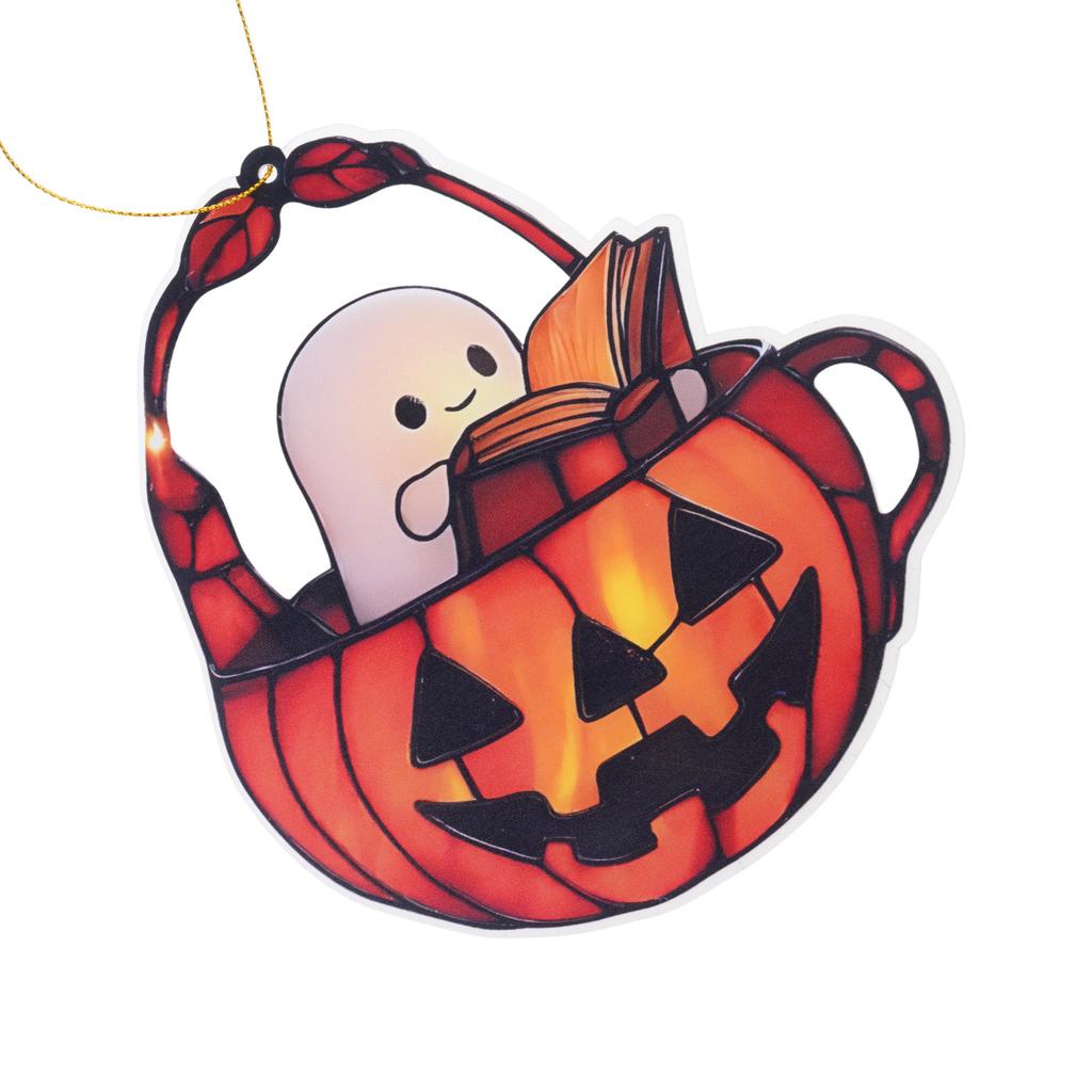 Acrylic Halloween Window Hanging Decor For Indoor Outdoor Fall Party Home Decoration Durable Unbreakable Design