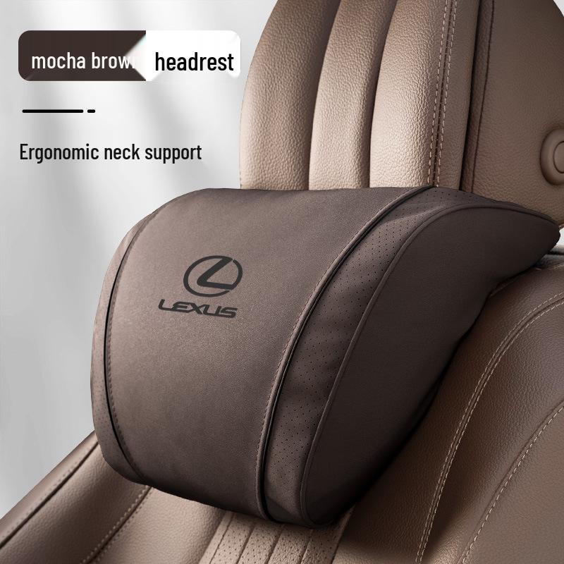 Lexus Headrest Lumbar Support Cushion for ES200, ES300h, NX, RX - Car Neck Protection Pillow.