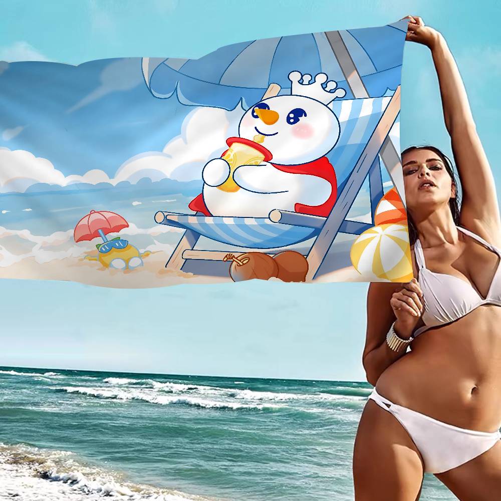 Cute M-Mixues Ice Cream & Tea Logo Big Microfiber Beach Towels Quick Dry Towel Sand Beach Towels Pool Towel for Travel Yoga