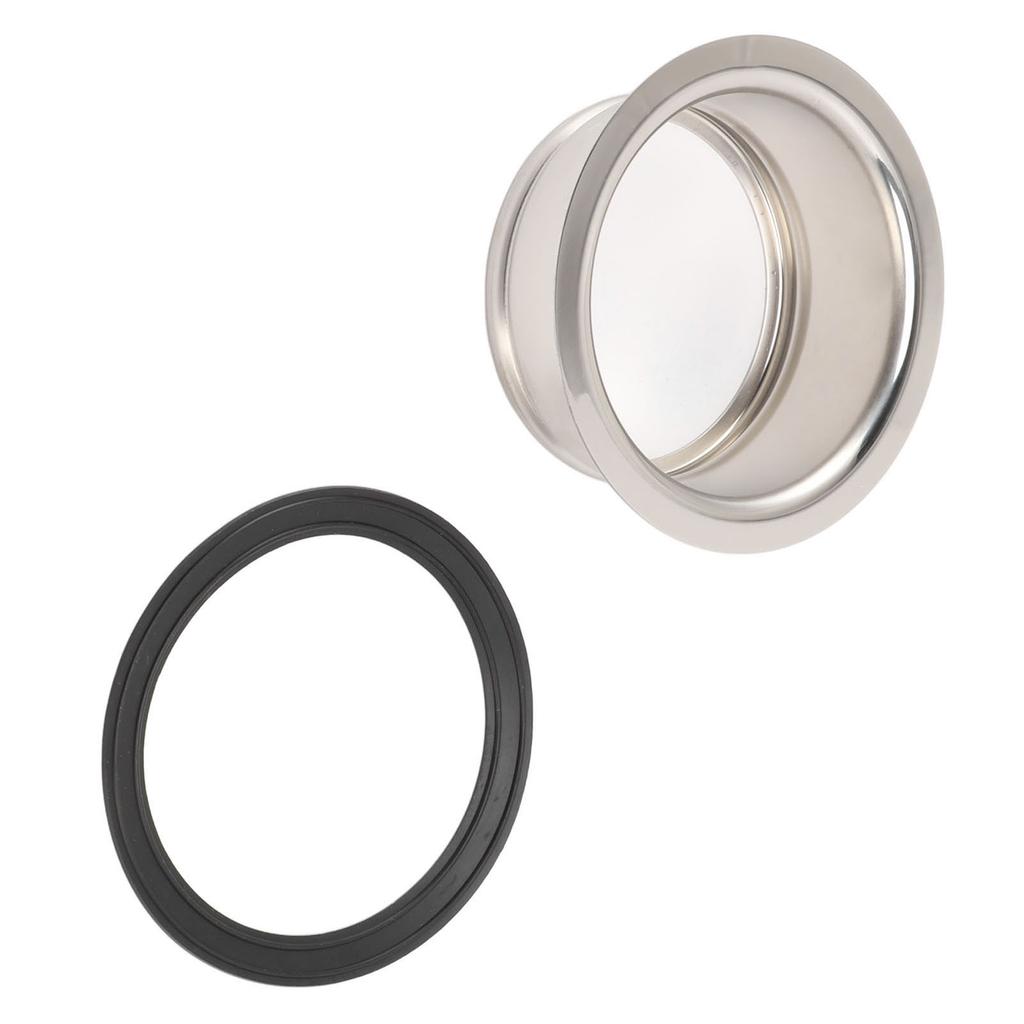 Brida de Fregadero Extendida de Cocina Acero Inoxidable Brida de Fregadero Profundo con Junta para Basura de 3 Pernos