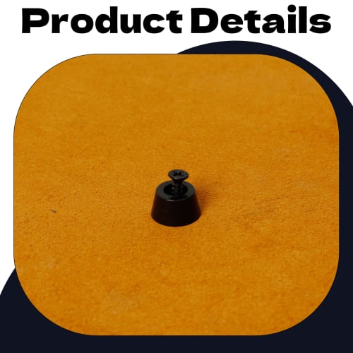 JooBsoso Rubber Feet, 12-Piece Set, D13x10xH7mm, Cushion Rubber, Anti-Vibration Rubber, Screw Mount, Rubber Cushion, Rubber Sole