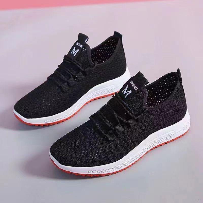 Женские летние сетчатые спортивные кроссовки - Дышащие и легкие Size 38 чёрный