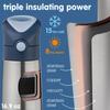 Insulated drink bottle with one push upper rack dishwasher safe genuine steel b.box straw, cold/thermal, type, [b.box product] [Stainless bottle]
