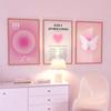 Retro Rosa Aura Affirmation Vertrauen Graident Spirituelle Engel Zahlen Wand Kunst Leinwand Malerei Poster Für Wohnzimmer Wohnkultur