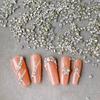 50Pcs Mini Shaped Crystal Diamond Nail Decorations Flat Bottomed Rhinestone Mixed Color Glass Gemstone Diy Manicure Accessory