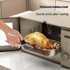 Stainless Steel Anti Scald Bowl Gripper One Hand Operation Labor Saving Kitchen Tool for Hot Dishes Plates Home Cooking