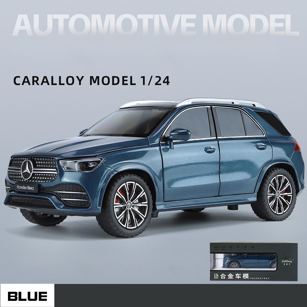 

1/24 Benz GLE350 Позашляховик Прикраси для домашньої колекції Звук та Світло Іграшкові Мініатюри Сплав Литий Металевий Модель Автомобіля Іграшки для Дітей