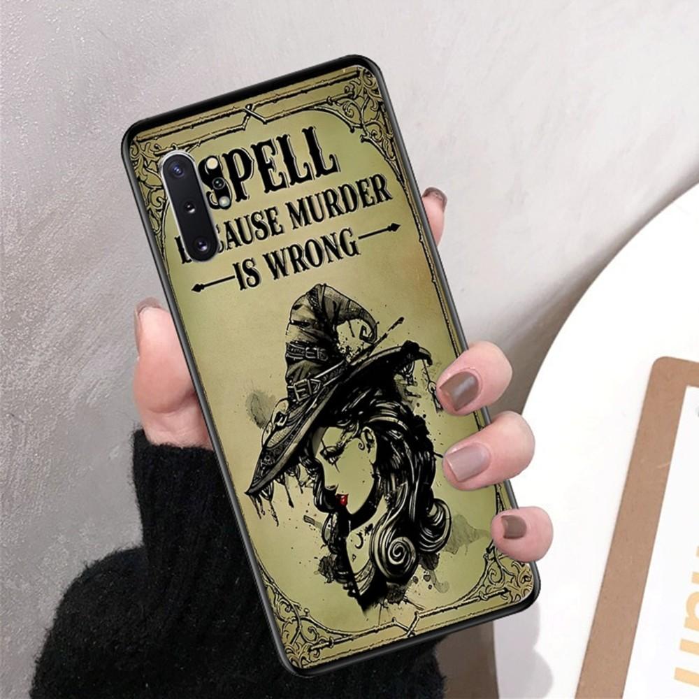 Retro Halloween Witch Phone Case For Samsung Note 8 9 10 20 pro plus lite M 10 11 20 30 21 31 51 A 21 22 42 02 03
