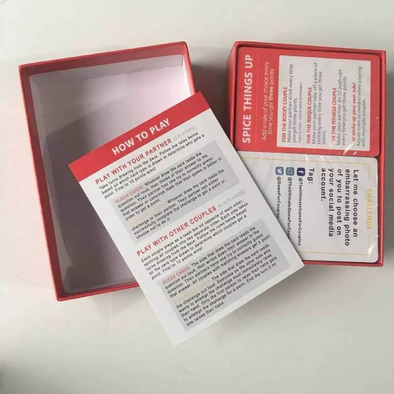 Ultimate Game The For Couples Party Board Game Cards Toy Couple Date Play Props