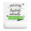 Mousepad - PLANETEE - Best Time Woman Childminder - 22x18 Cm - 3 Mm - Non-slip Surface