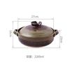 Ceramic Casserole Japanese Clay Soup Pot Hand Painted Arabesque Cookware Stew Pot Kitchen Home Small Saucepan Cooking Supplies