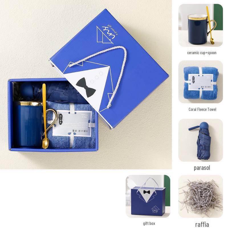 European Style Ceramic Mug Gift Set - Perfect for Weddings, Birthdays, Graduations, and Parties