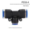 High-Pressure PE Tee & Reducer Pneumatic Quick-Fit Fittings for Air Pipe