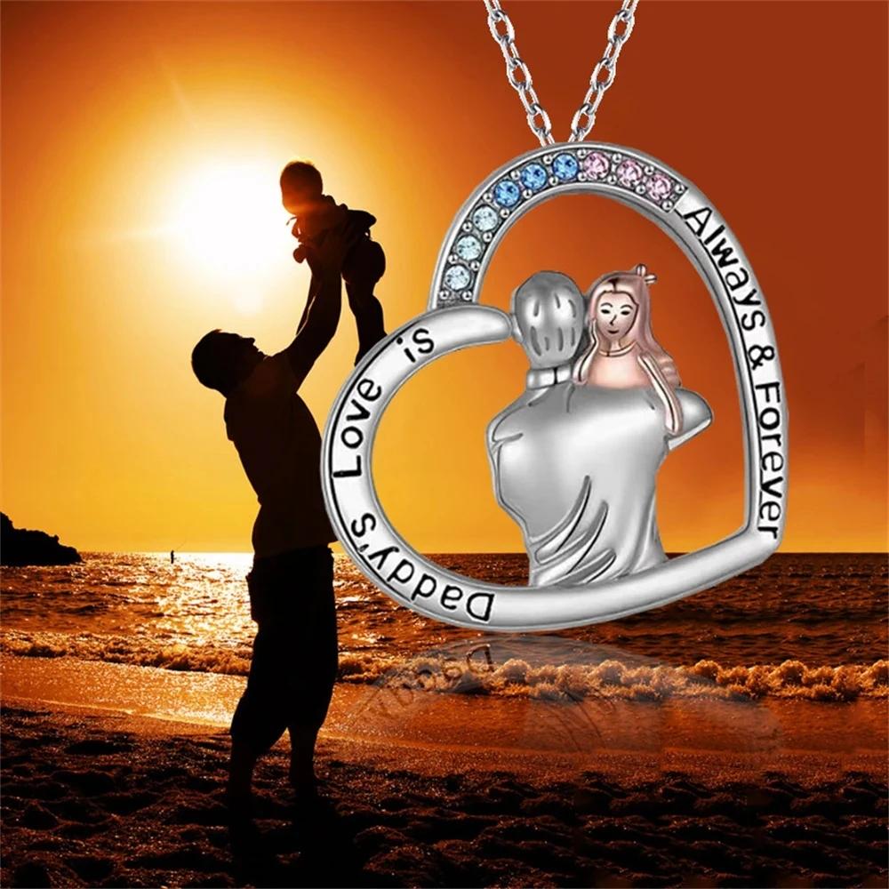 Trendy Heart Necklace for Men Women Hollow Love Pendant Clavicle Chain Choker Sweater Chain DIY BFF Party Family Jewelry Gifts