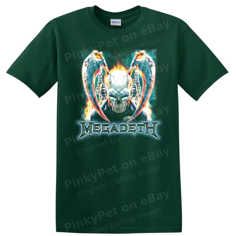 Skull Graphic Design Heavy Metal Music Fan T Shirt Cool Rock Tee
