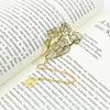 Chinese Style Handmade Book Mark Golden Lotus Sunflower Bookmarks Reading Marker For Book Lover Gifts For Friend