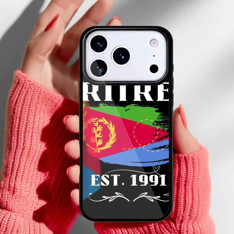 

Eritrea Flag Phone Case for iPhone 17 16 15 14 13 Pro Max Back Cover for 12 11 Pro Coque iPhone 15 Plus