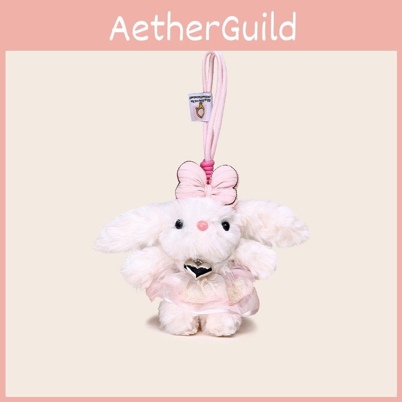 Lop Ear Lolita Bowknot Design Adorable Plush Keychain Gift Backpack  Accessories