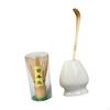 Bamboo Whisk Set for Matcha Preparation with Ceramic Holder
