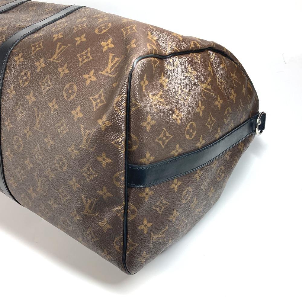 Louis Vuitton M56714 MonogramMacassar KeepallBandouliere55 Hand Bag Duffle Bag