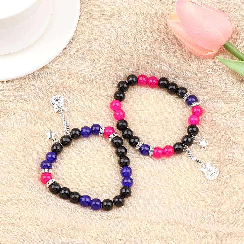 1 Par Jente Armbånd Tilbehør Perlearmbånd Pararmbånd Gave Til Bestevenner