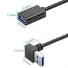 Universal Usb 3.0 Extension Cable With 90-degree Bend For Home And Office Use